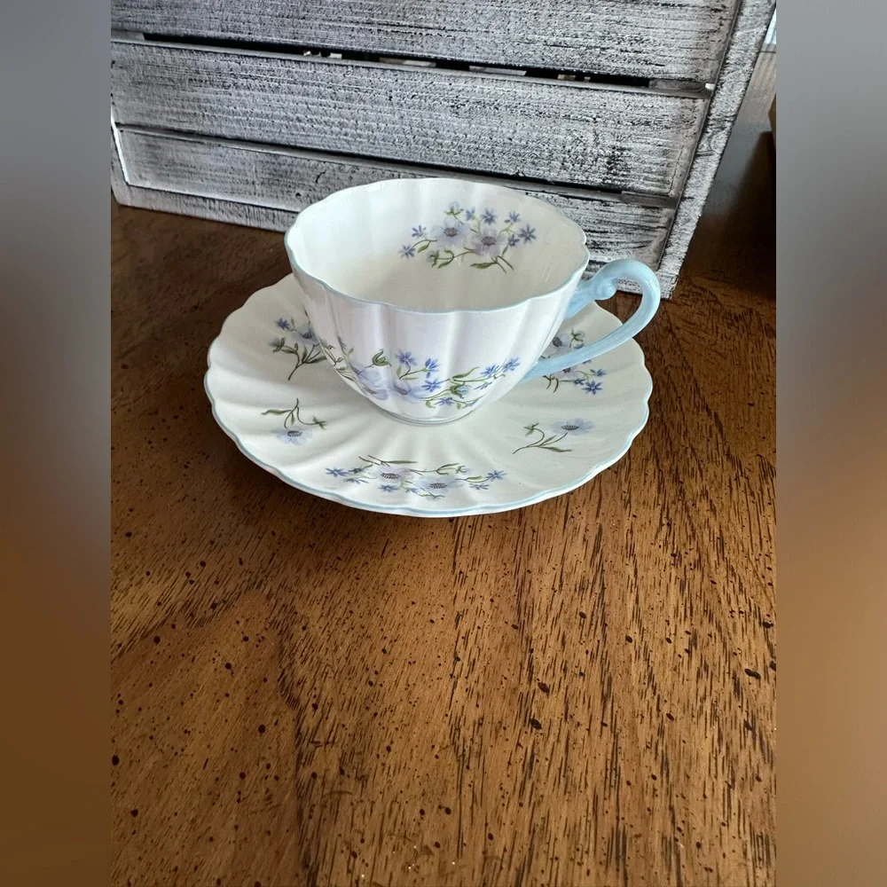 Vintage Rare Shelley English Bone China tea cup and saucer Excellent condition